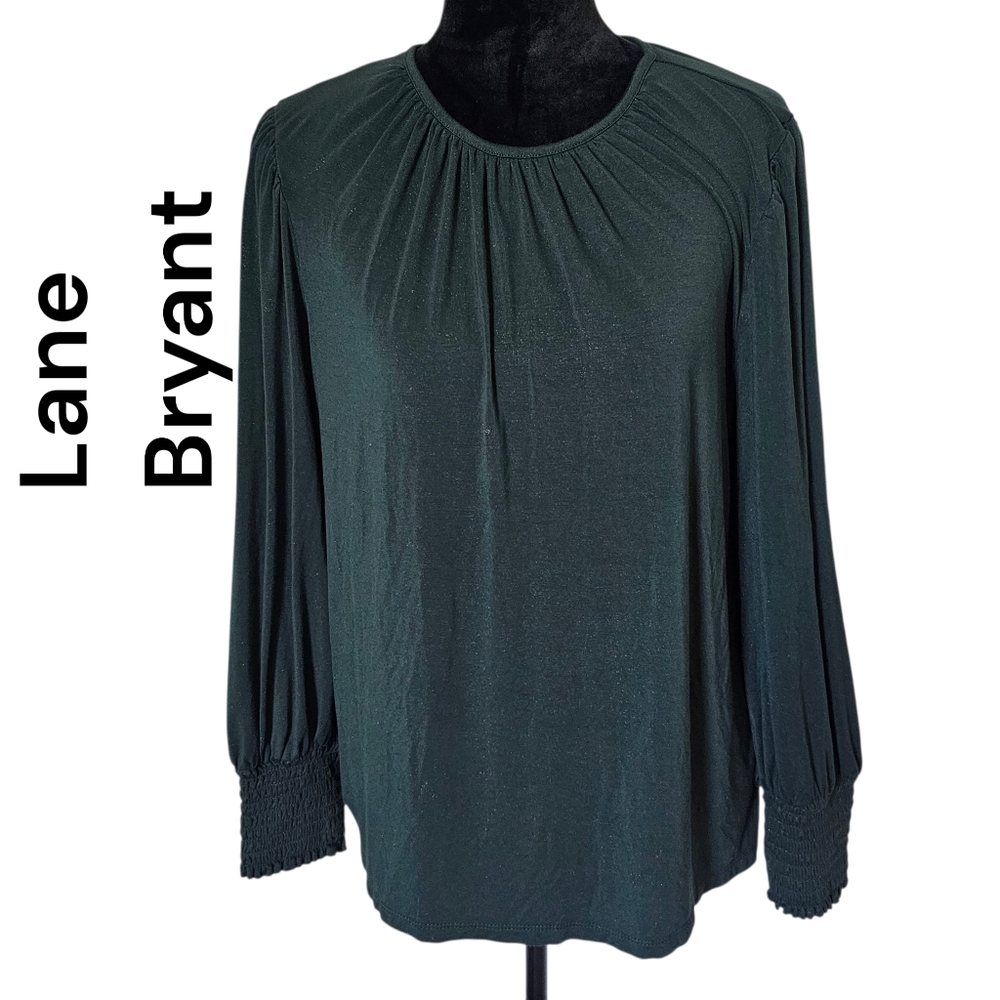 Lane Bryant Women's Green Top